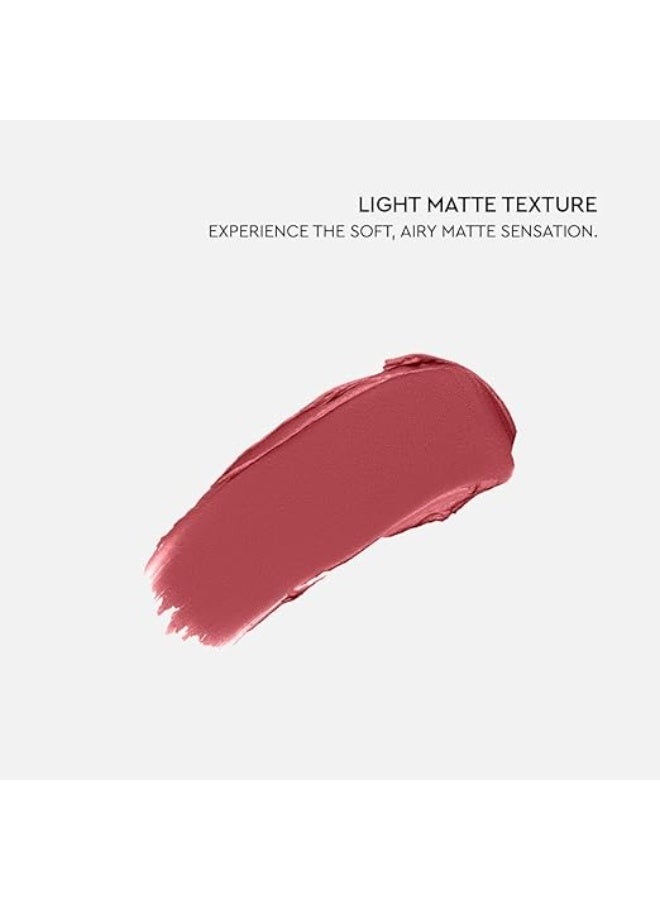 Kiro Non-Stop Airy Matte Liquid Lipstick - Sugar Petal (Brownish Pink), 5ml | Super-Pigmented, Long-Lasting, hydrating | Waterproof, Smudge-Proof, Lightweight | Infused with Avocado & Apricot Oil - Image 2